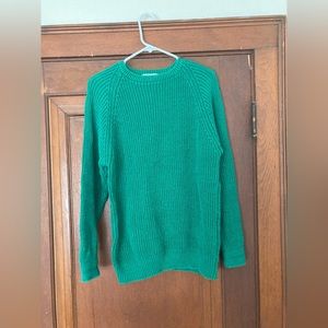 Vintage 90s knit green sweater - ONE STEP UP